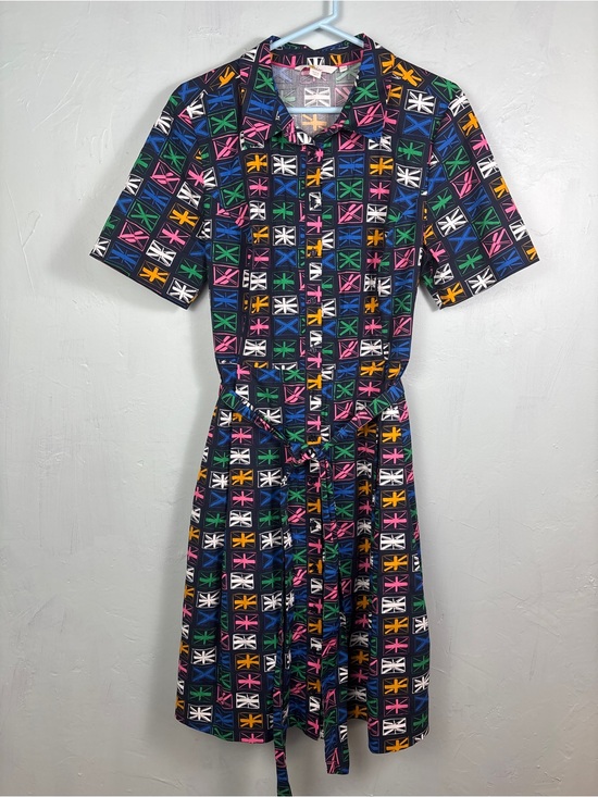 Boden Dresses & Skirts - Boden Anastasia Union Jack Pattern British Flag Collared Shirtdress